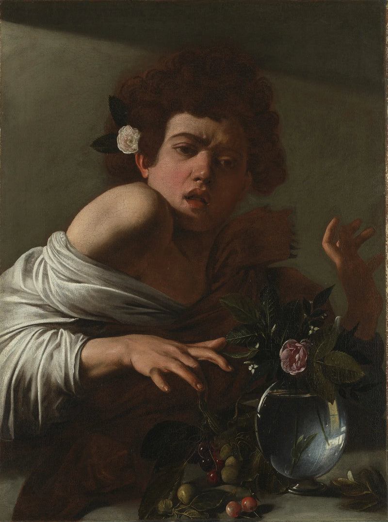 Chlapec pokousaný ještěrem - Caravaggio