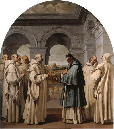 Saint Bruno fait ses adieux à Saint Hugo - Vincenzo Carducci