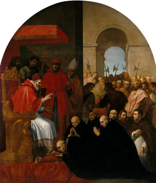 Saint Bruno et ses compagnons devant Urbain II - Vincenzo Carducci