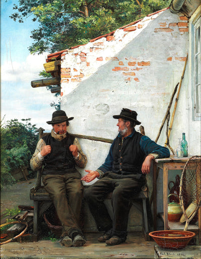 Deux pêcheurs conversant - Carl Heinrich Bloch - Alpha Reproduction