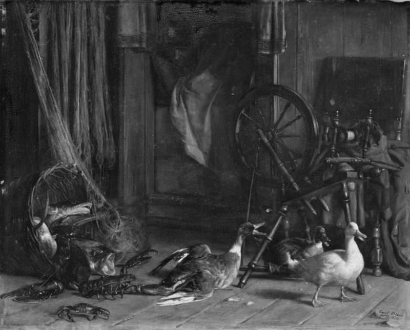 Narušený večerní spánek - Carl Heinrich Bloch