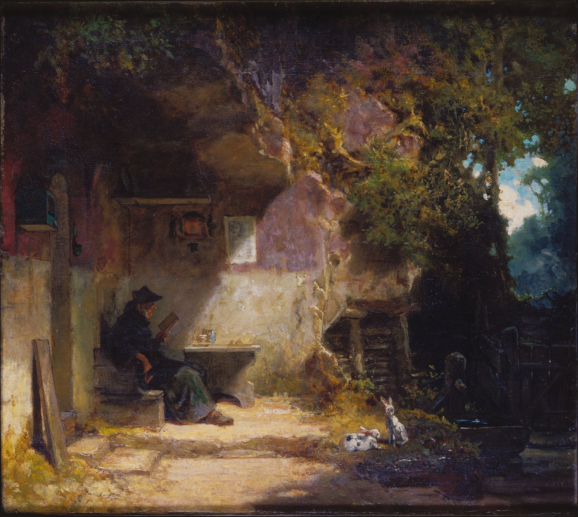 Poustevník před jeho ústraním - Carl Spitzweg