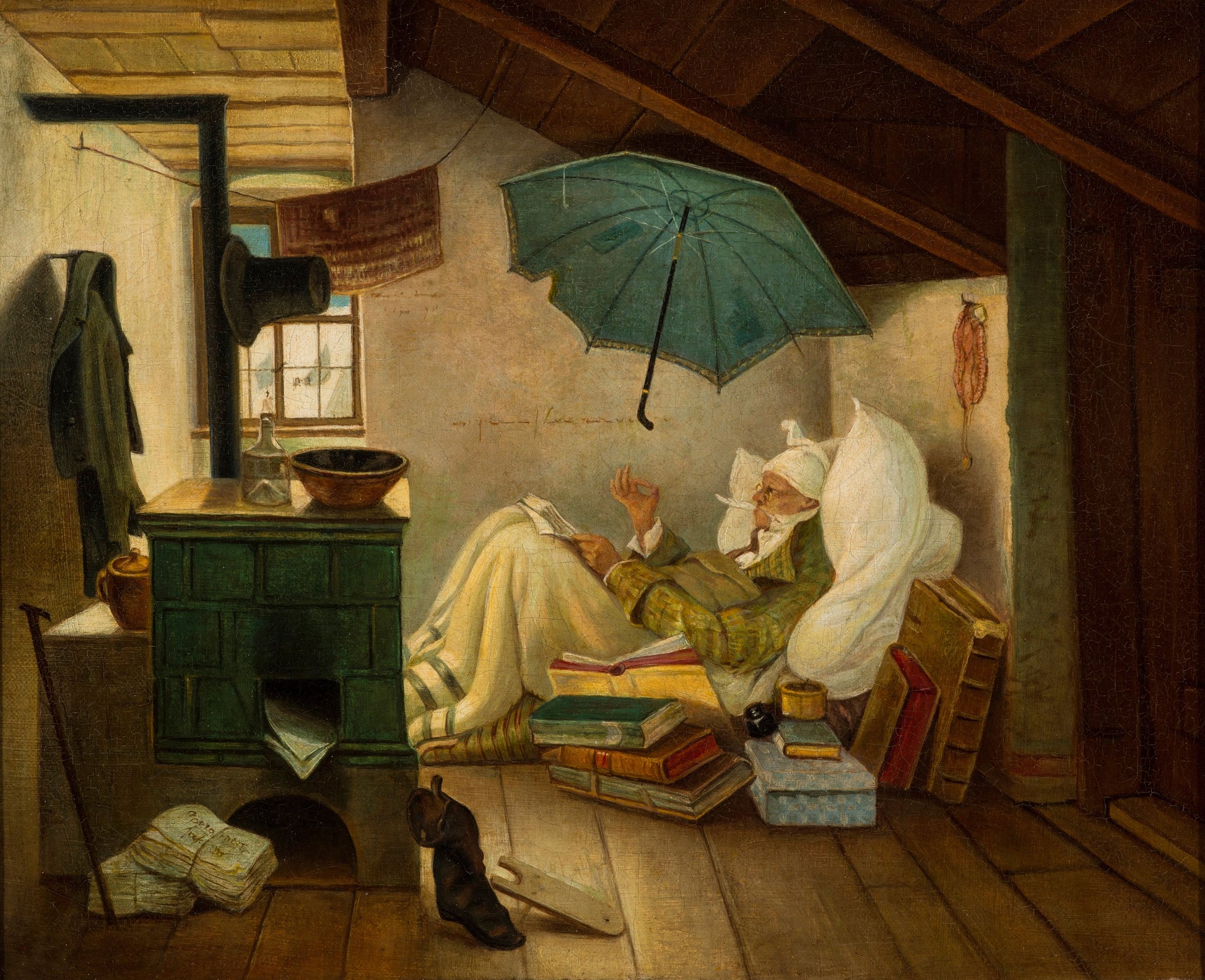 Chudý básník - Carl Spitzweg
