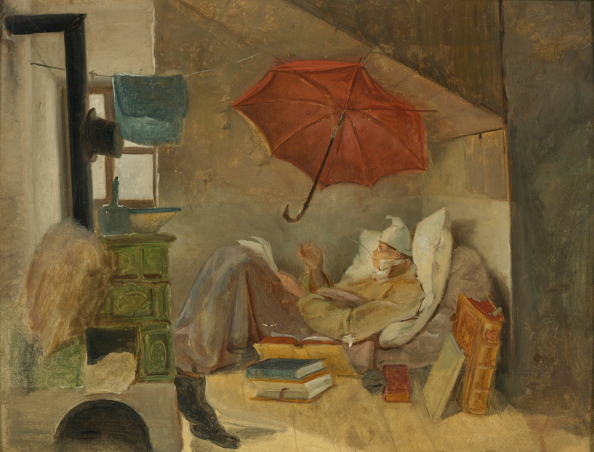 Chudý básník - Carl Spitzweg