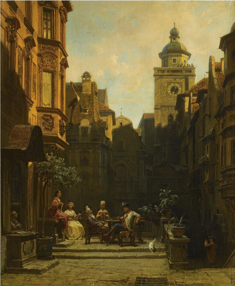 Čas na povídání - Carl Spitzweg