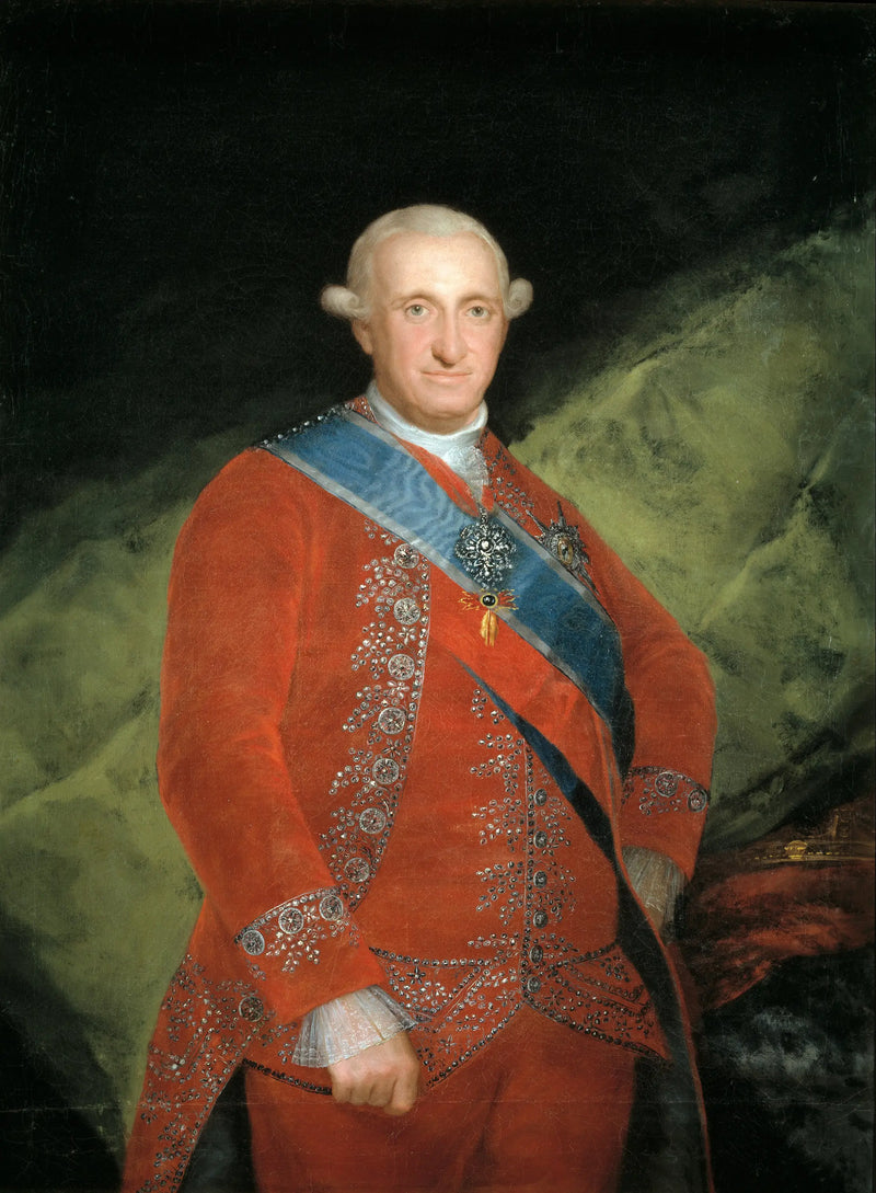 Karel IV v červené - Francisco de Goya