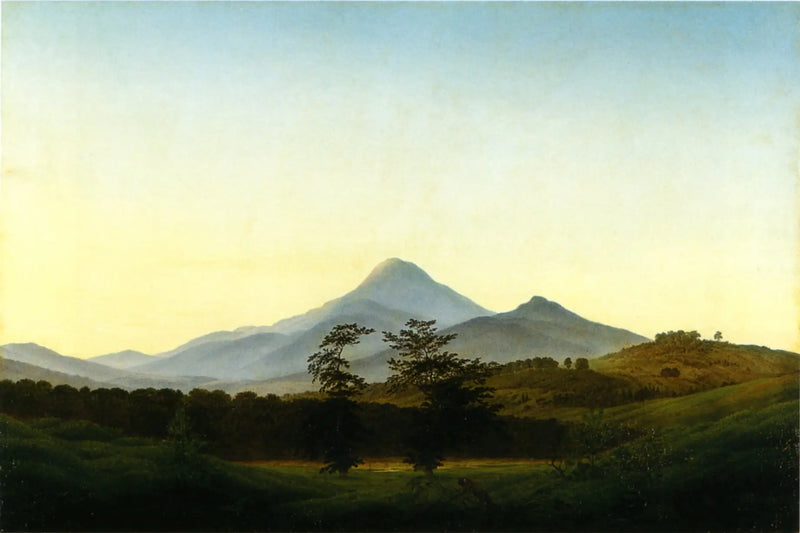 Krajina Čech - Caspar David Friedrich