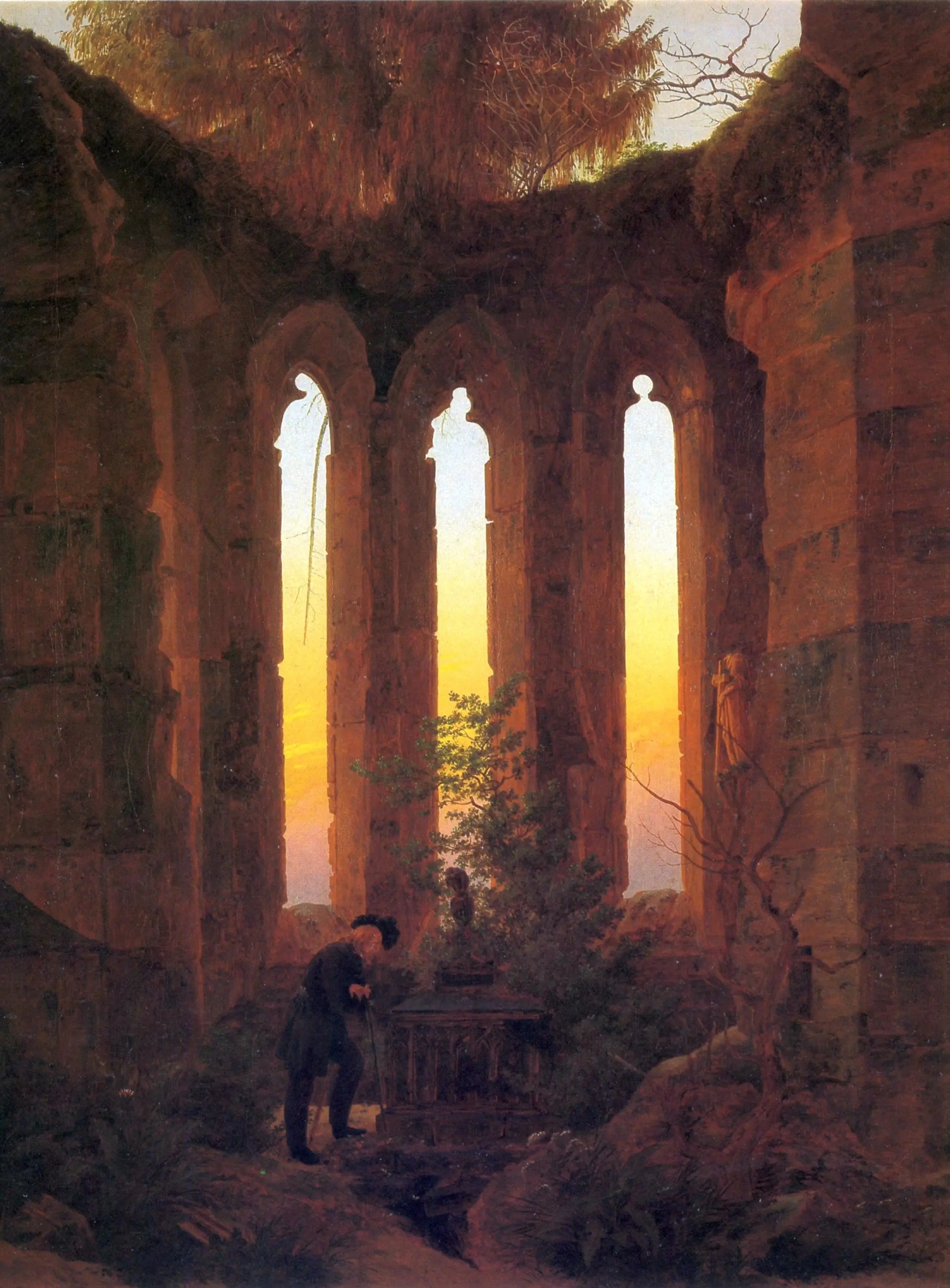 Reproduction du tableau « tombeau de Hutten - Caspar David Friedrich » par Alpha Reproduction en peinture à l’huile
