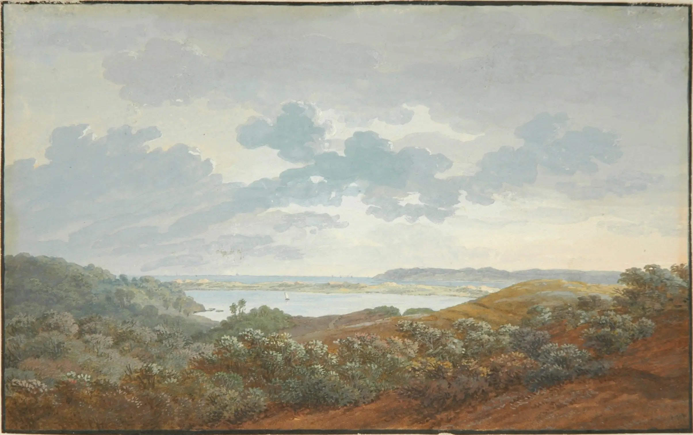Reproduction du tableau « Paysage de Rügen avec baie - Caspar David Friedrich » par Alpha Reproduction en peinture à l’huile
