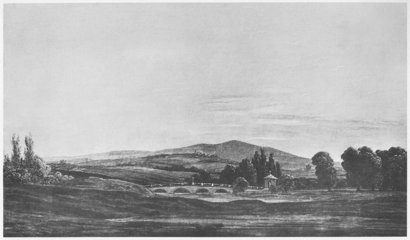 Krajina v pohoří Gigantů - Caspar David Friedrich