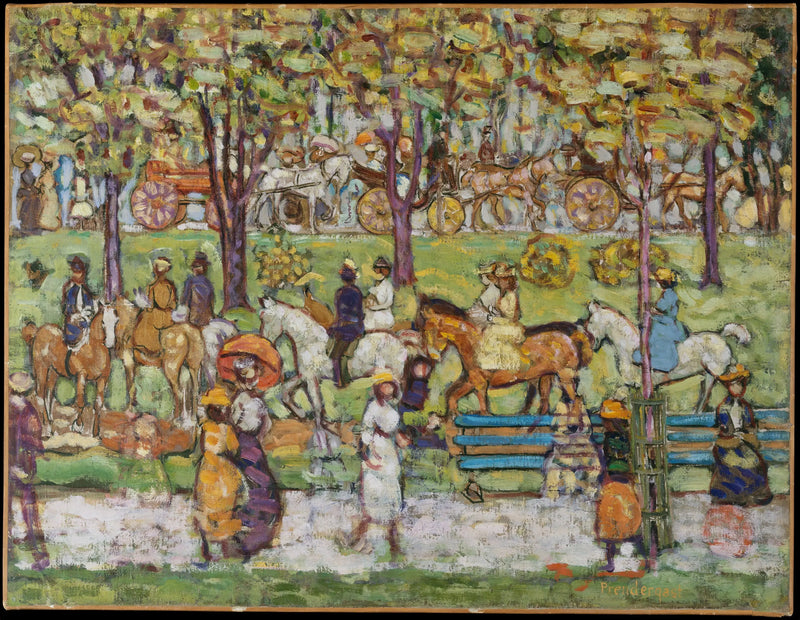 Centrální park - Maurice Prendergast