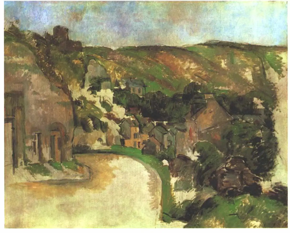 Reproduction du tableau « La Route tournante à La Roche-Guyon - Paul Cézanne » par Alpha Reproduction en peinture à l’huile