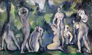 Skupina koupajících se - Paul Cézanne