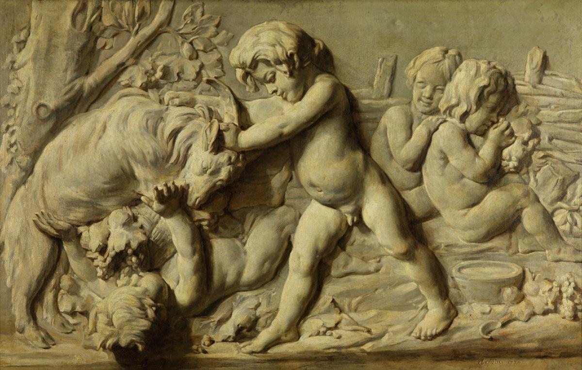 Nature morte représentant le bas-relief Automne de Bouchardon - Jean Siméon Chardin