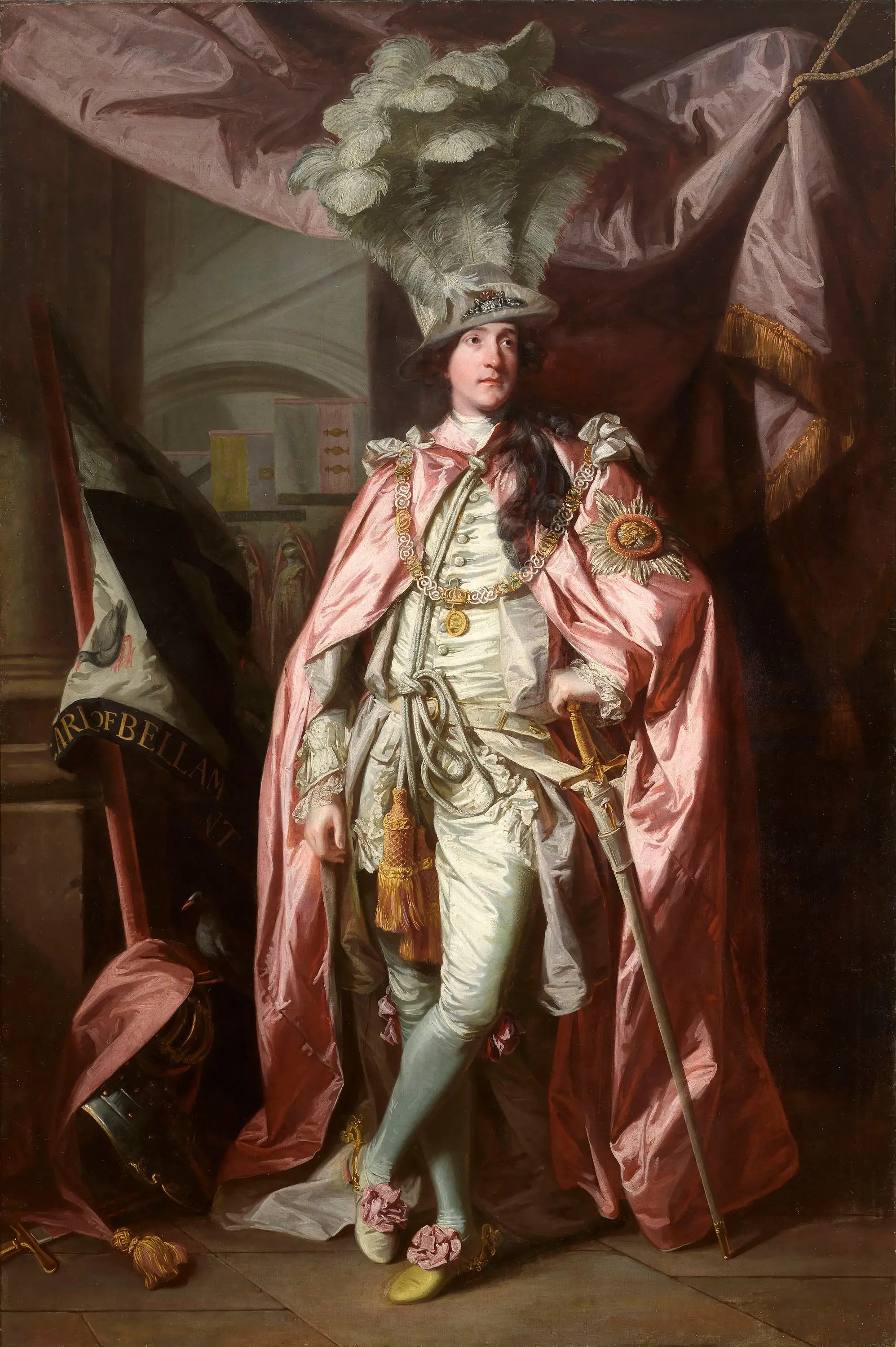 Portrait de Charles Coote 1er comte de Bellamont (1738-1800) en robe de l’Ordre du Bain - Joshua Reynolds - Alpha