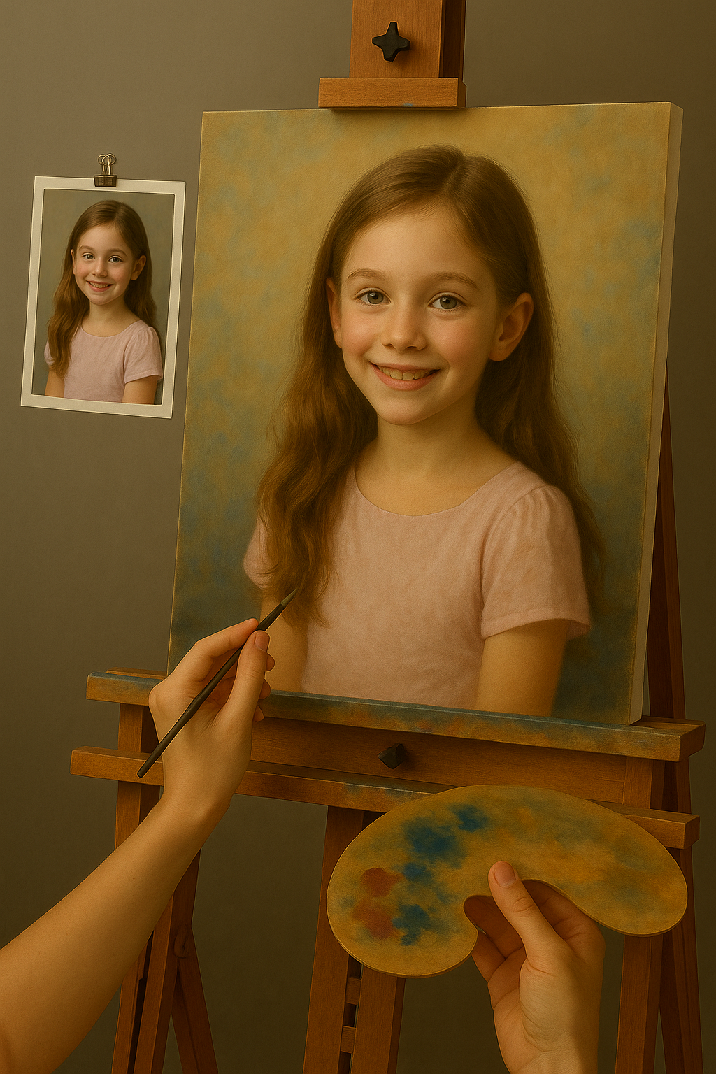 🎨 Dětský personalizovaný obraz – Jedinečná olejomalba