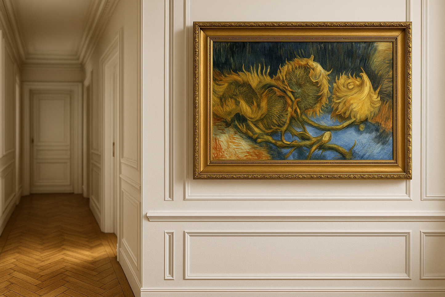 🌻 Čtyři uvadající slunečnice – Vincent van Gogh (1887)