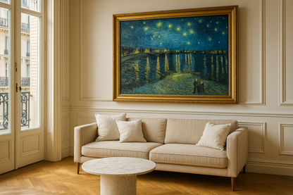 🖼️ Hvězdná noc nad Rhônou – Vincent van Gogh (1888)