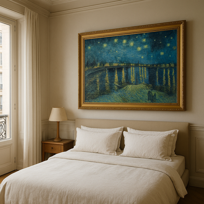 🖼️ Hvězdná noc nad Rhônou – Vincent van Gogh (1888)
