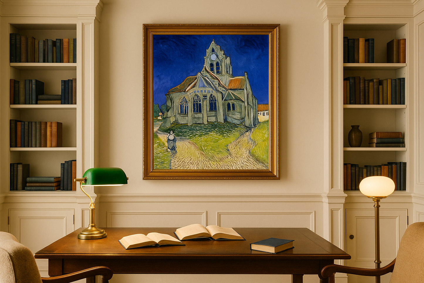 🖼️ Kostel v Auvers-sur-Oise – Vincent van Gogh (1890)