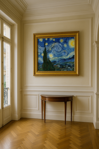 🌌 Hvězdná noc – Vincent van Gogh (1889)