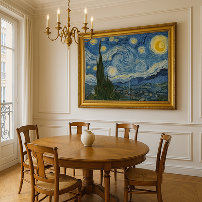 🌌 Hvězdná noc – Vincent van Gogh (1889)