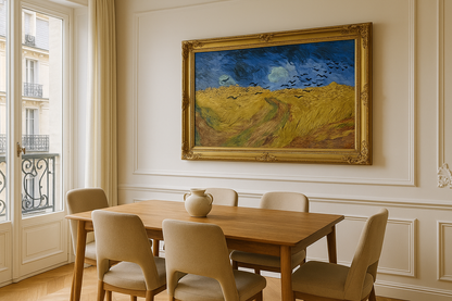 🖼️ Pole pšenice s havrany – Vincent van Gogh (1890)