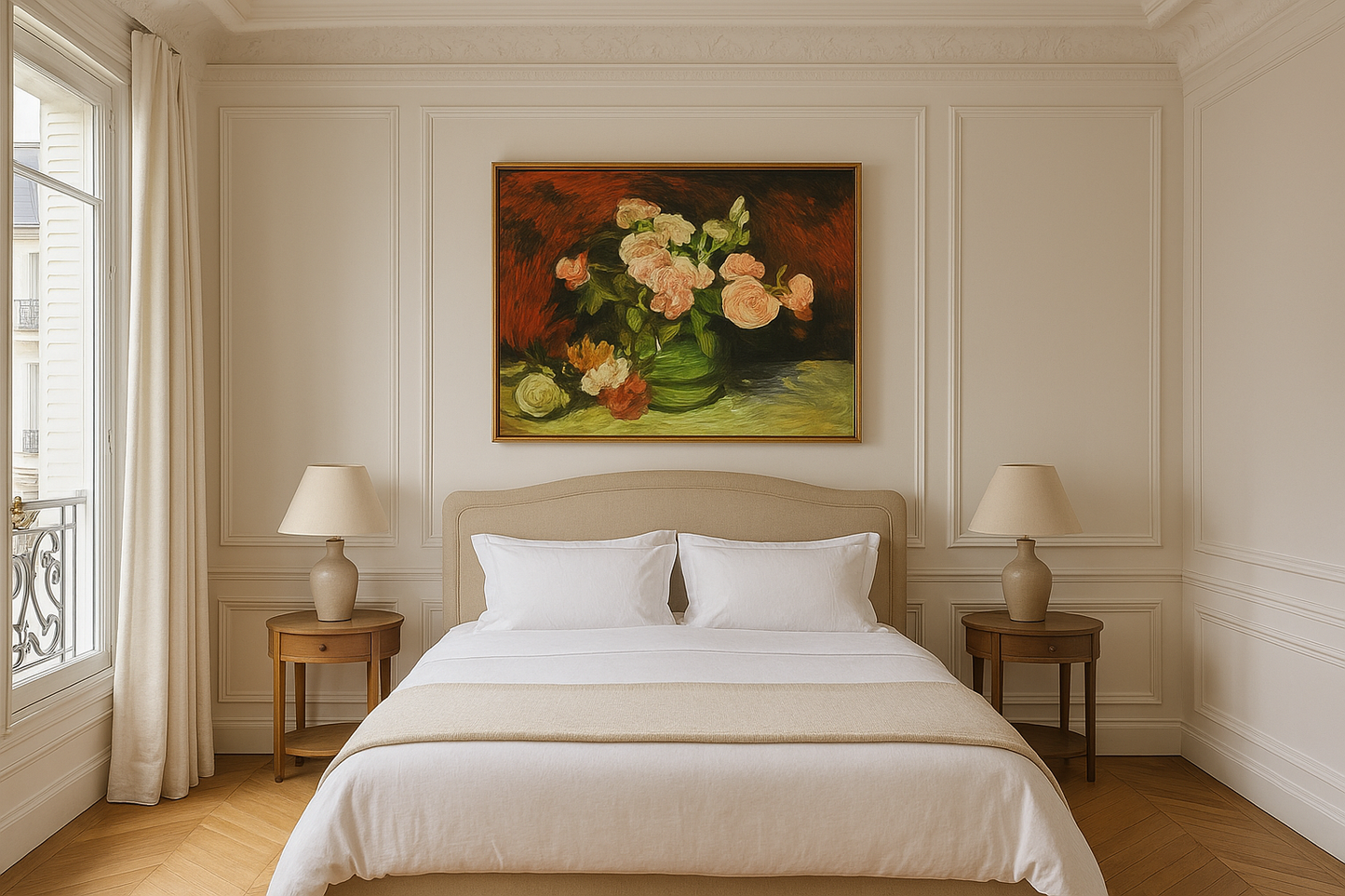 🌸 Pivoňky a Růže – Vincent van Gogh (1890)