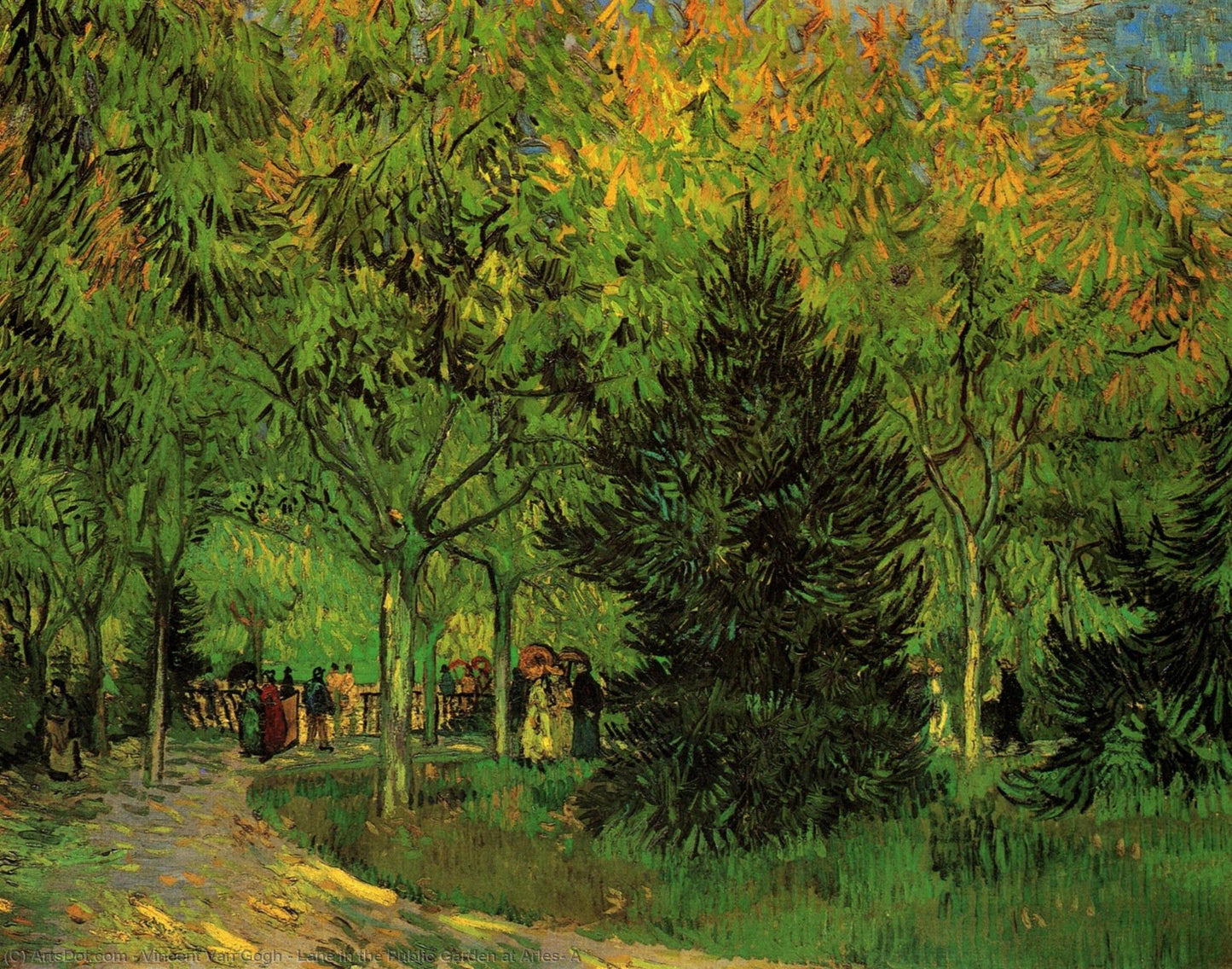 🖼️ Cesta do veřejné zahrady v Arles – Vincent van Gogh (1888)