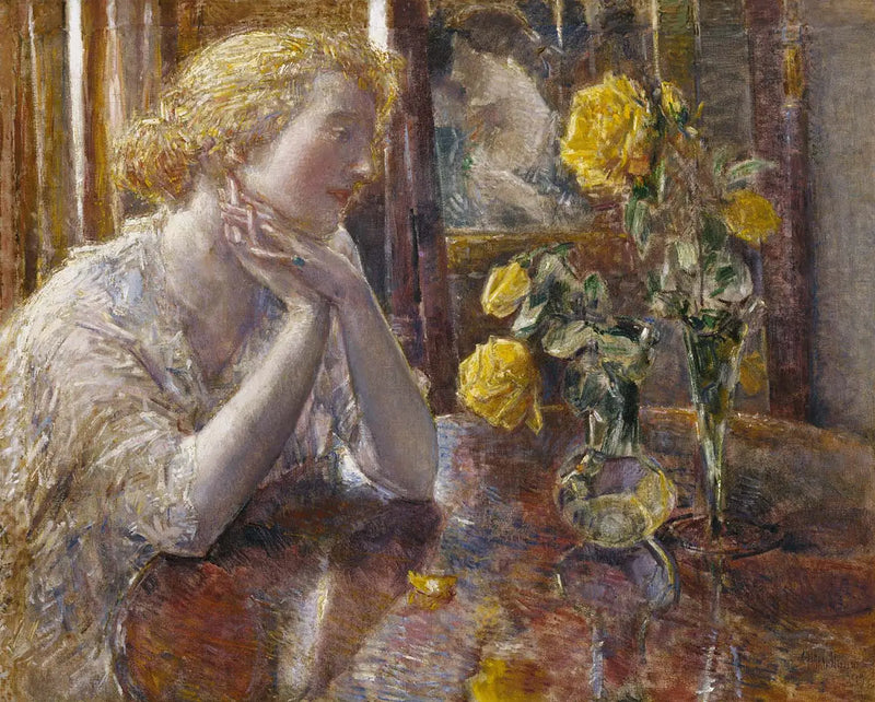 Maréchal Niel Roses - Childe Hassam