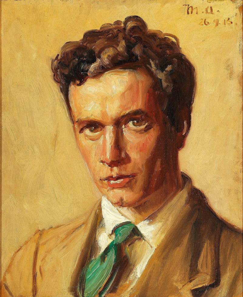 Portrait de l'orfèvre Chr. Fjerdingstad, Skagen. - Michael Peter Ancher