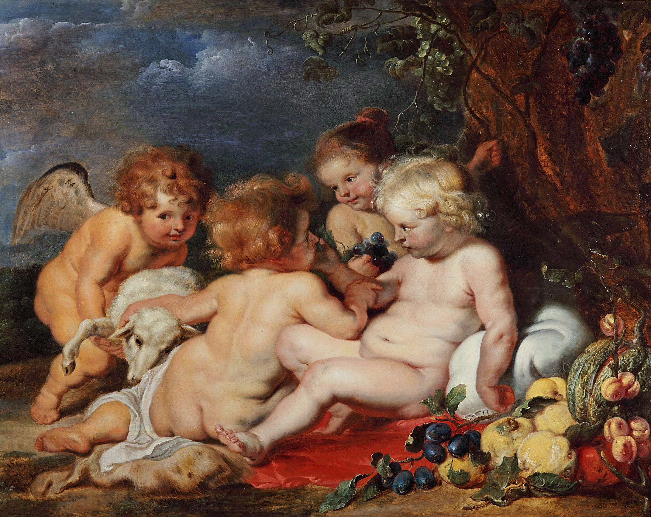 Le Christ avec le jeune saint Jean et les anges - Peter Paul Rubens