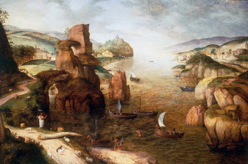 Kristus a apoštolové u jezera Tiberias - Pieter Brueghel starší