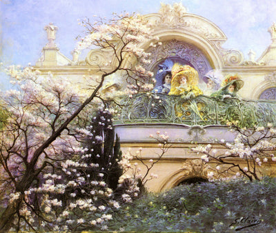 Sur le balcon - Georges Clairin