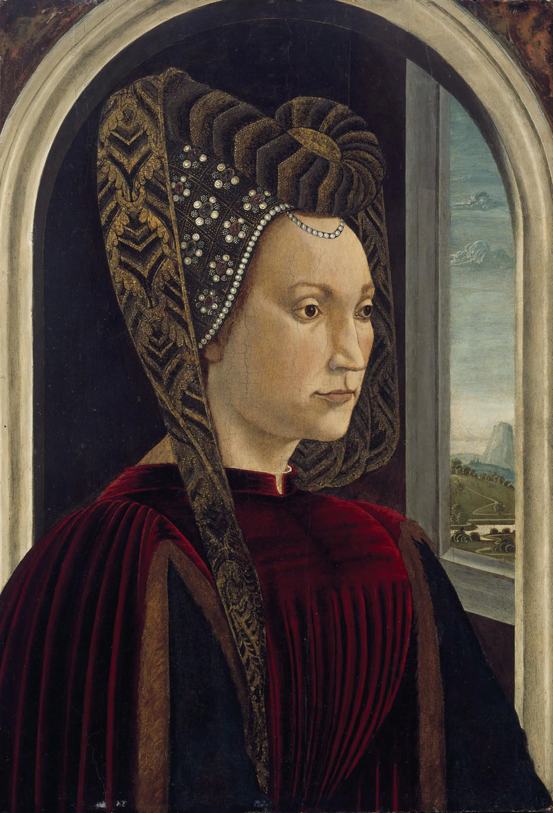 Převzatý portrét Clarice Orsini, manželky Lorenza Magnifica - Domenico Ghirlandaio