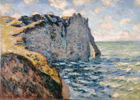 🎨 Útes Aval v Étretatu – Claude Monet, 1885