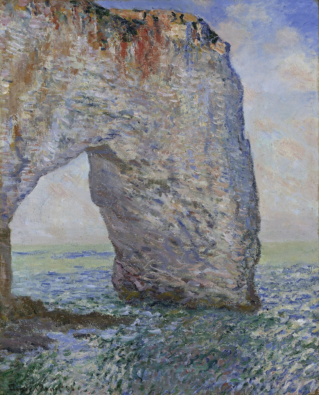 🌊 La Manneporte u Étretatu – Claude Monet (kolem 1883–1886