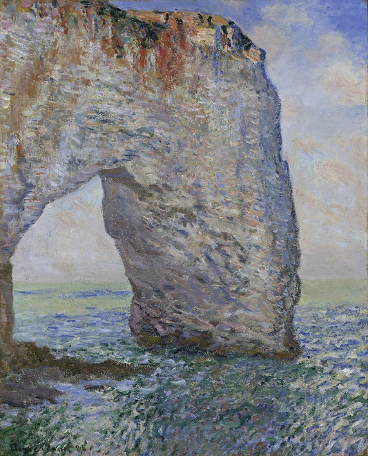 🌊 La Manneporte u Étretatu – Claude Monet (kolem 1883–1886