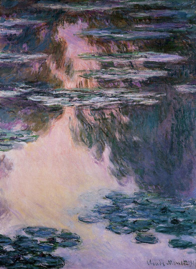 🌸 Lekníny – Fialové světlo na vodě (1907)