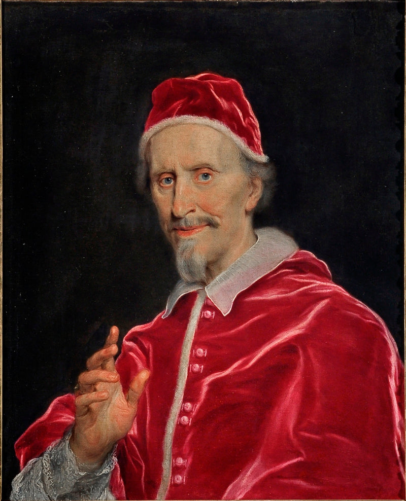 Portrait de Clément IX bénissant - Giovanni Battista Gaulli
