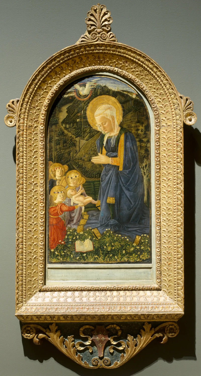Panna Maria s dítětem a anděly - Fra Filippo Lippi
