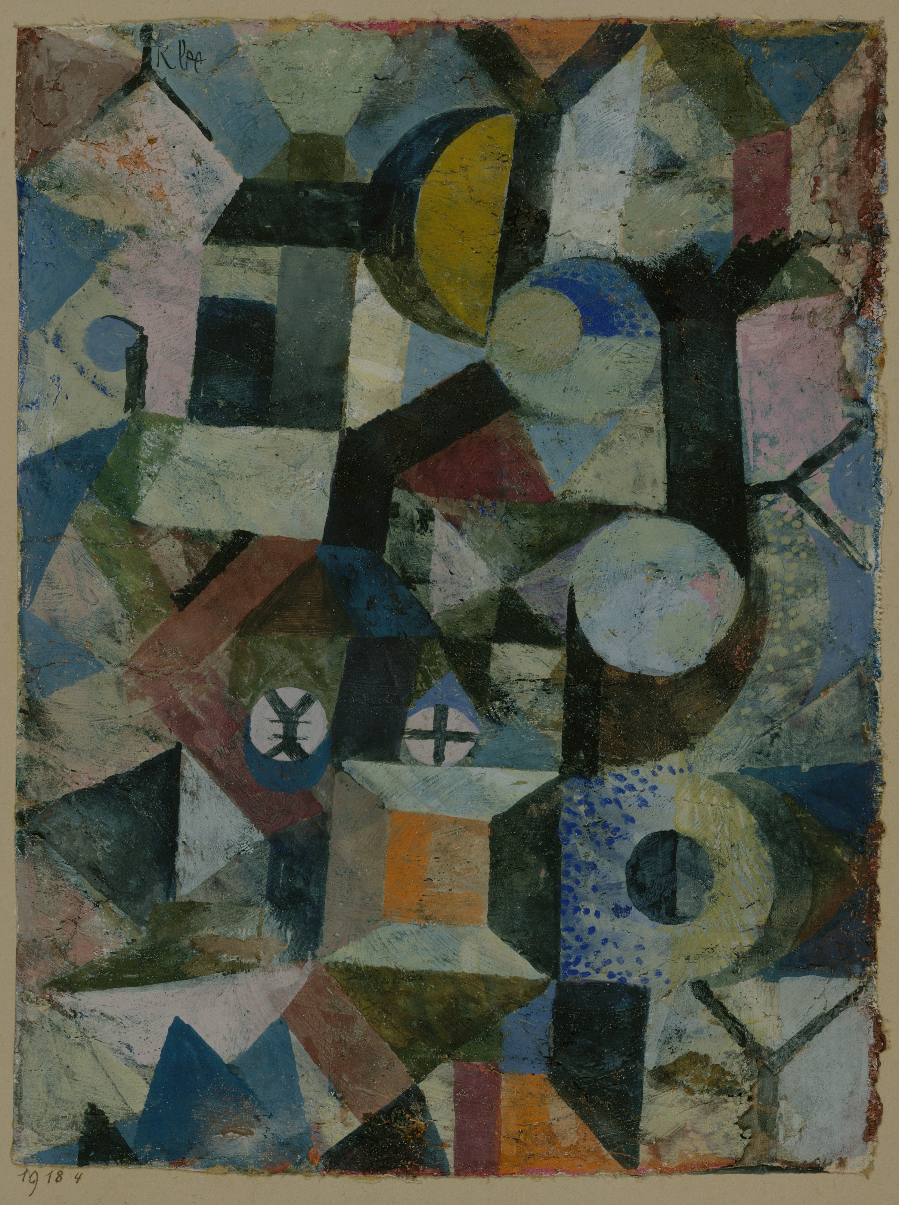 Kompozice s Žlutou Poloměsícem a Y - Paul Klee