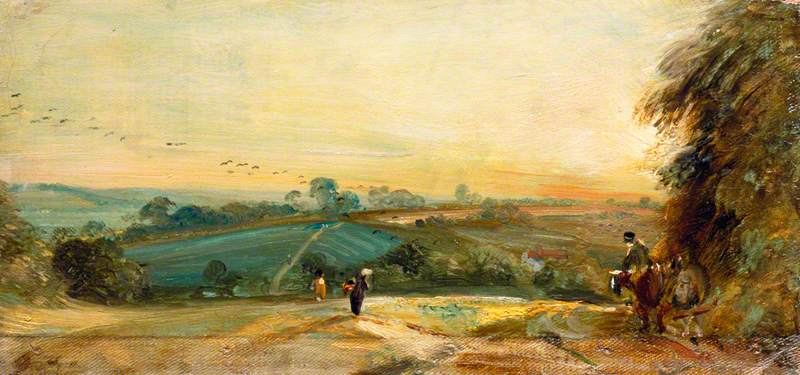 Coucher de soleil d'automne - John Constable