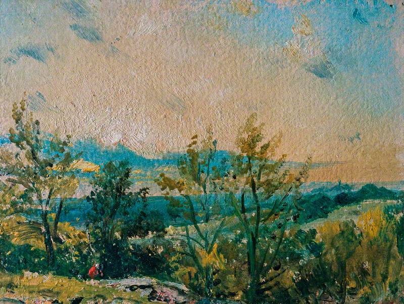 Croquis à Hampstead : Coucher de soleil orageux - John Constable
