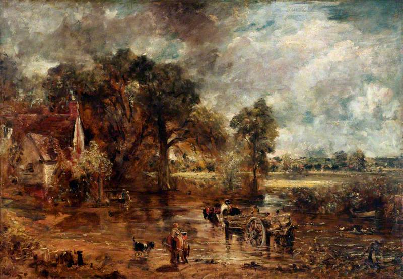 Le chariot de foin (étude à grande échelle) - John Constable
