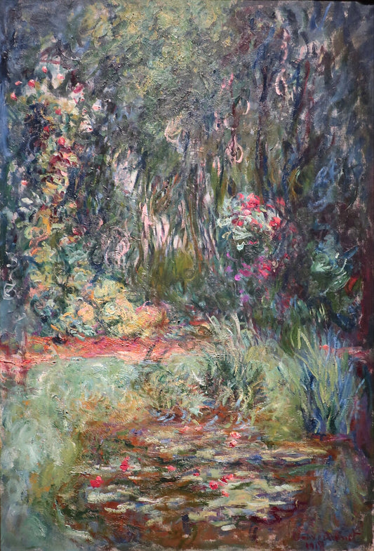 🍃 Růžcový kout s lekníny – Claude Monet
