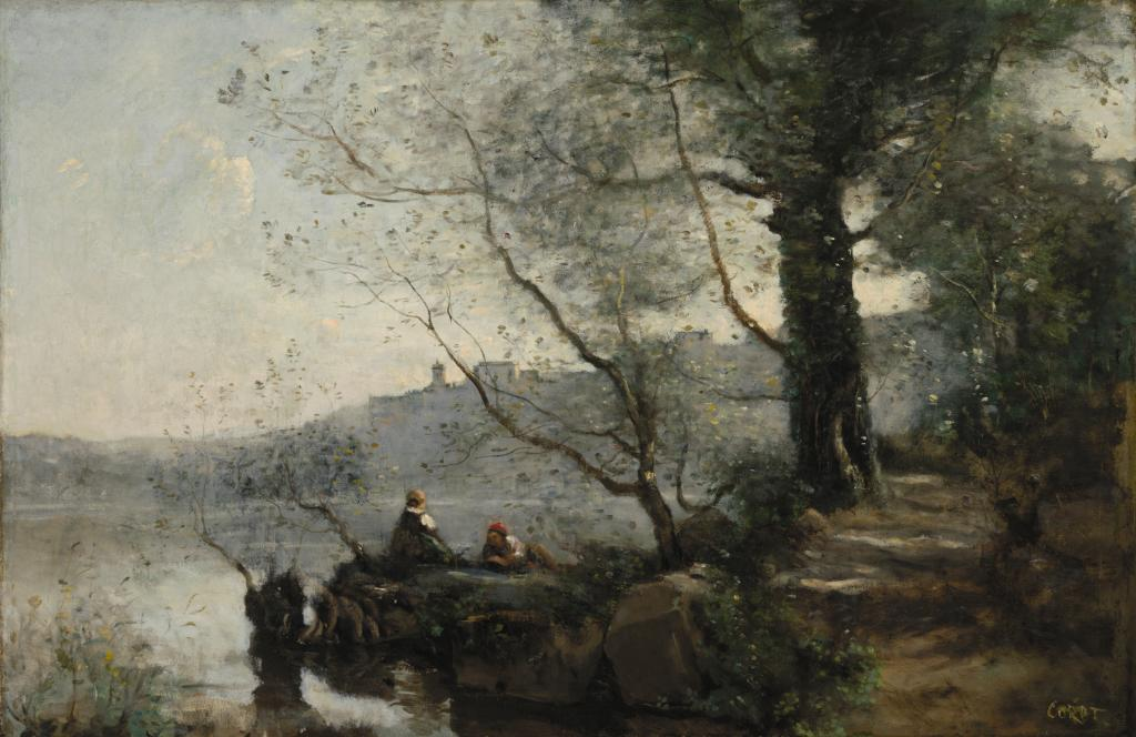 Vue sur le lac de Garde - Jean-Baptiste Camille Corot
