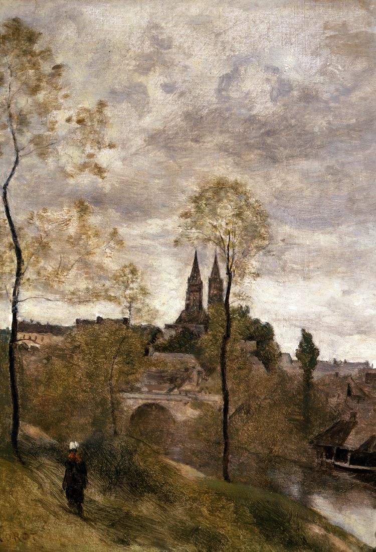 Vue de Saint-Lô - Jean-Baptiste Camille Corot