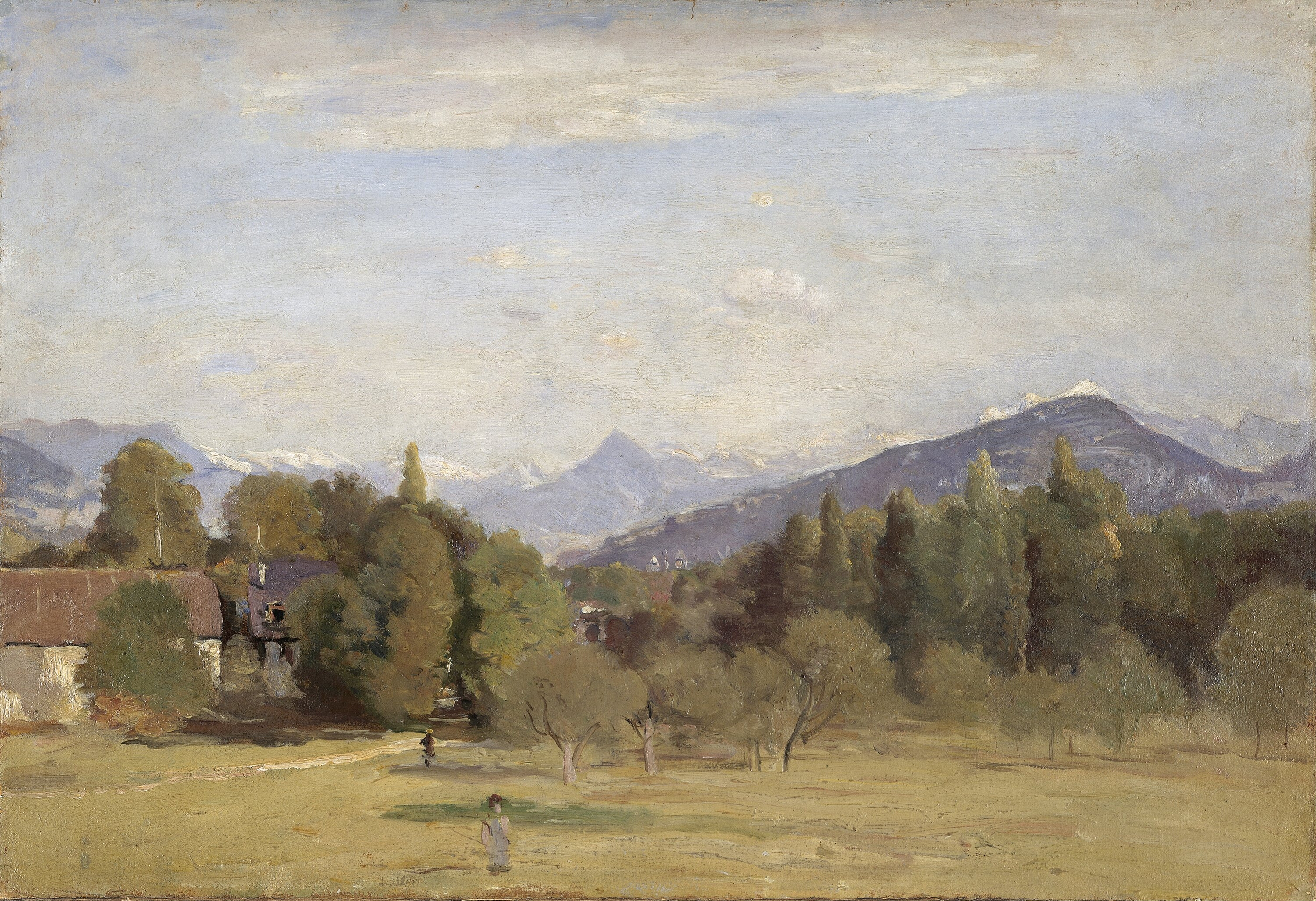 Vue prise de Châtelaine à Genève - Jean-Baptiste Camille Corot
