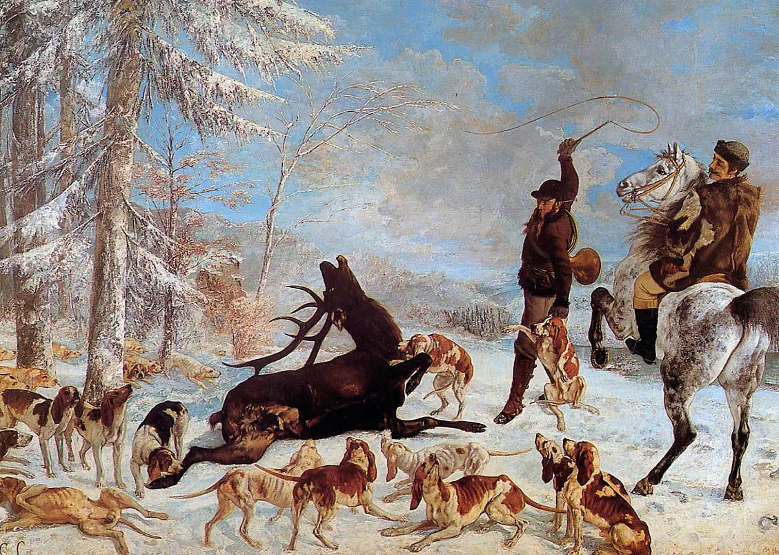 L’Hallali du cerf - Gustave Courbet - Alpha Reproduction